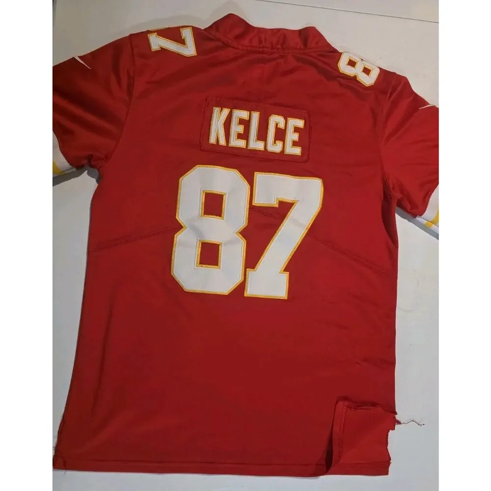 Nike NFL Kansas City Chiefs Travis Kelce #87 Men’s Jersey Red Size M On Field